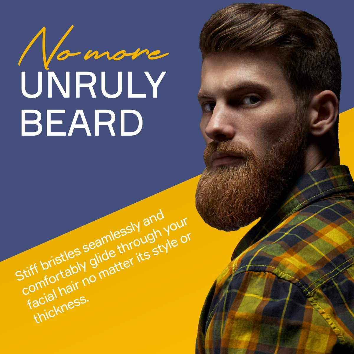 Cepillo Para Barba De Cerdas De Jabalí. Madera De Peral Y 100% Cerdas De Jabalí De Primer Corte. Cerdas Firmes Para Dominar Y Suavizar El Pelo Facial