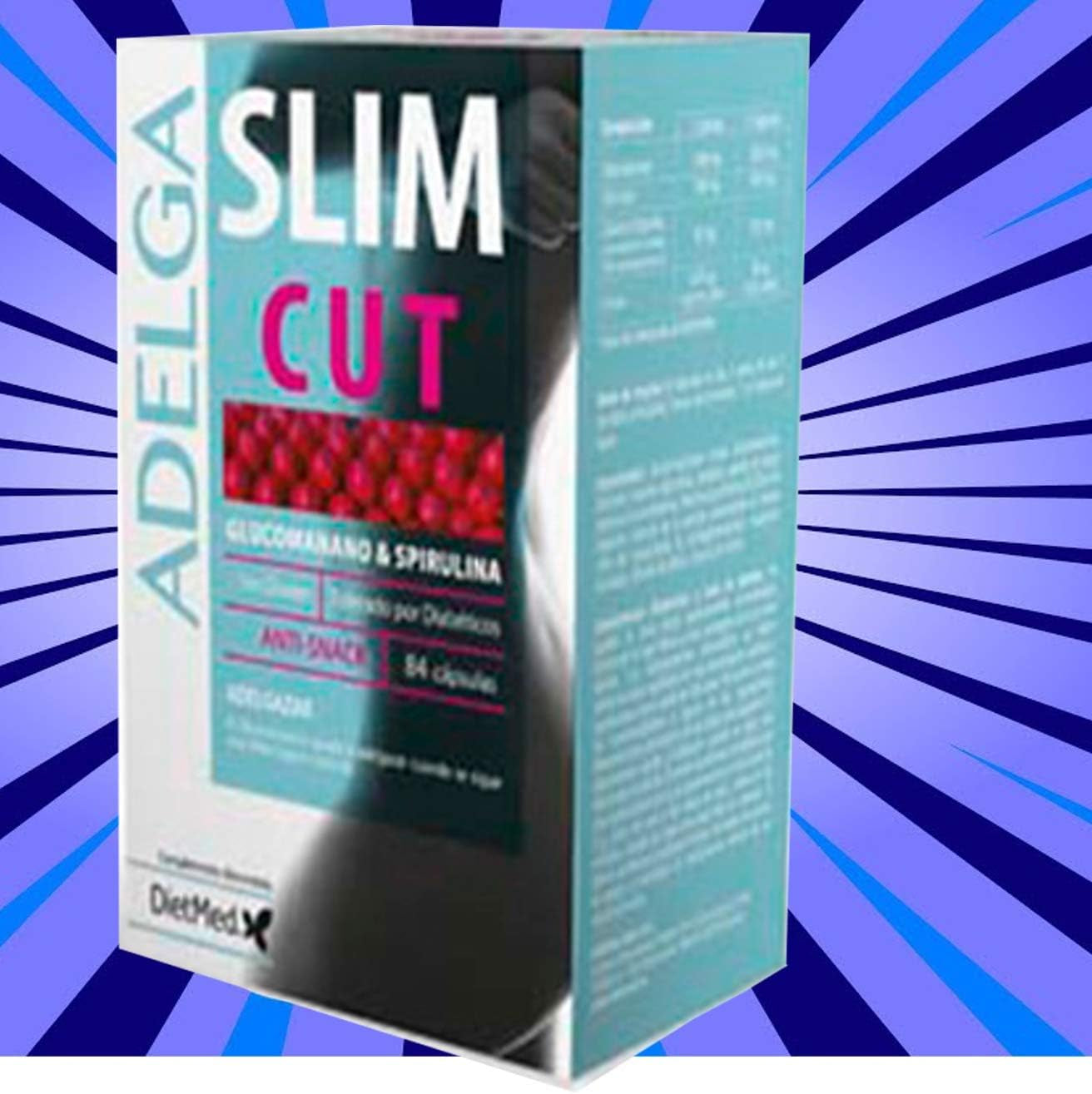 SLIMCUT 84, Pastillas Para Quitar El Hambre, Quemagrasas Potente Para Adelgazar, Control De Apetito, Sin Gluten, Apto Para Diabéticos, Suplemento Alimenticio Para Pérdida De Peso.