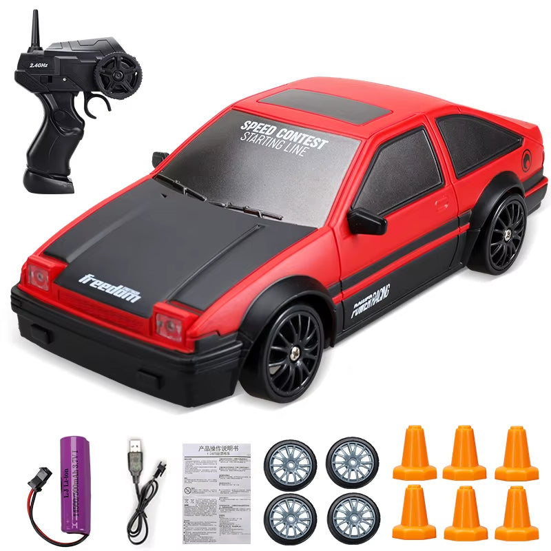 2.4G Remote Control Car Four -Wheel Drive RC Drifting High -Speed Charging Electric Car Children'S Boy Remote Control Car Toy