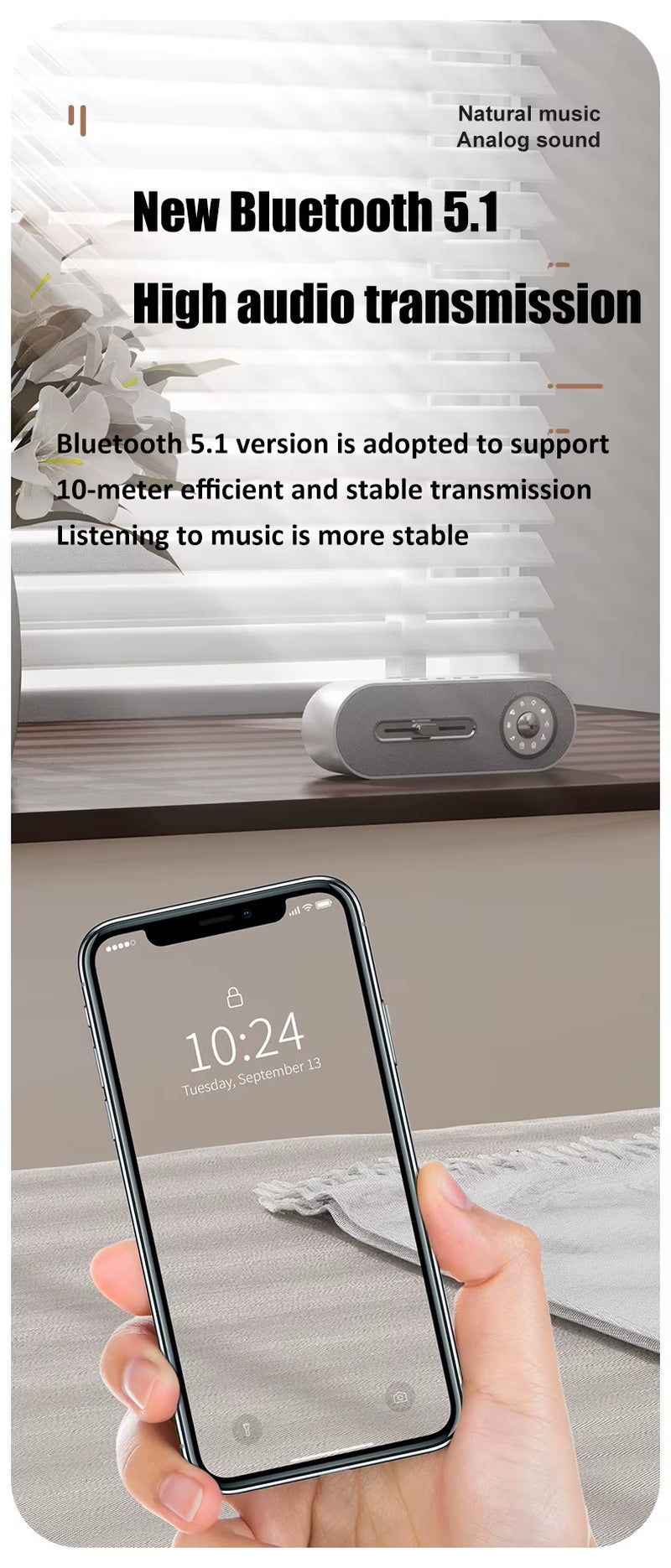 2023 New Sleeping Sound Desktop Subwoofer White Noise Instrument Pc Wireless Bluetooth Speakers 12H Long Battery Life Sound Box
