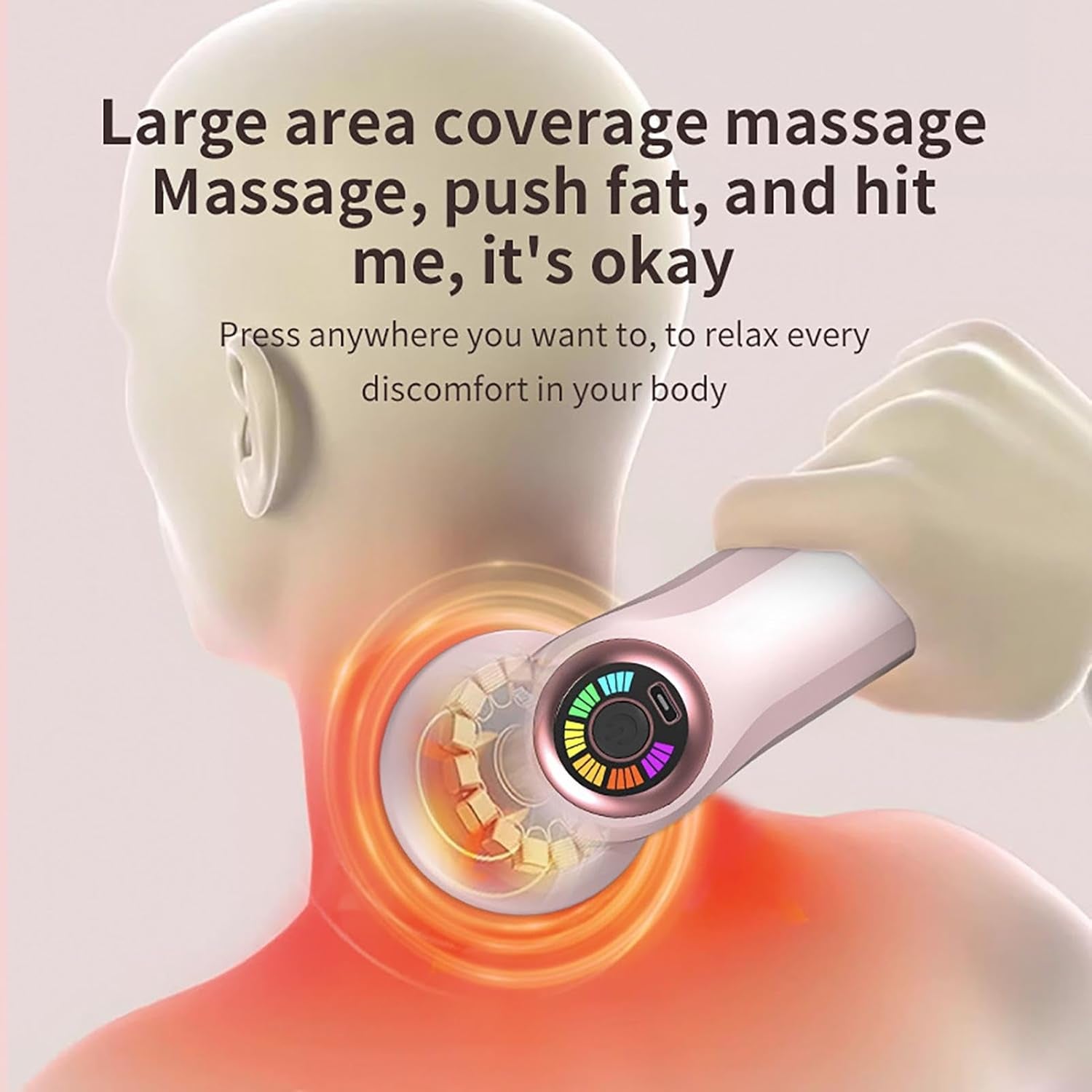 Masajeador De Celulitis,Masajeador Para Esculpir El Cuerpo | Masajeador De Tejido Profundo,Masajeador De Celulitis De Mano, Masajeador De Percusión Para Hombres Y Mujeres, Masajeador Eléctrico