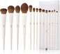 Jessup Brochas De Maquillaje,14 Piezas Set De Brochas De Maquillaje Veganas,Base En Polvo Sombra De Ojos Mezcla Corrector Juego De Brochas Para Pliegues Pinceles Para Delineador De Cejas,T329