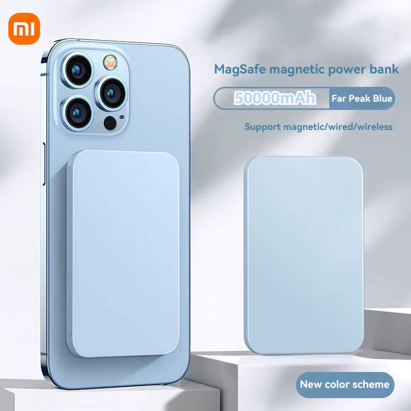 Xiaomi Power Bank 50000Mah Magnetic Power Bank Fast Charging Wireless Charging Mobile Phone External Battery for Samsung Iphone