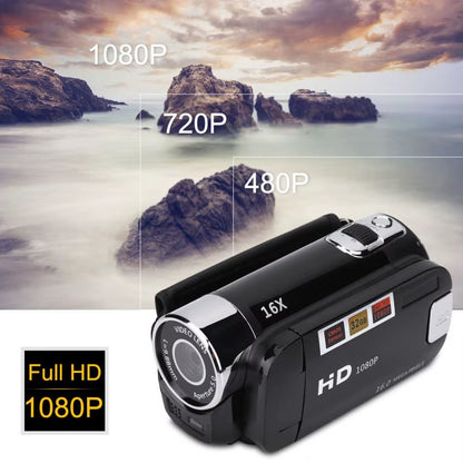 16MP 16X HD Digital Camcorder 720P Full HD 16MP Digital Video Camera 270 Degree Rotation Screen 16X Night Shoot Zoom HOT