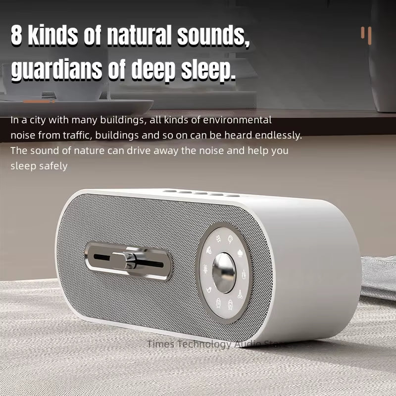 2023 New Sleeping Sound Desktop Subwoofer White Noise Instrument Pc Wireless Bluetooth Speakers 12H Long Battery Life Sound Box