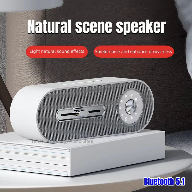 2023 New Sleeping Sound Desktop Subwoofer White Noise Instrument Pc Wireless Bluetooth Speakers 12H Long Battery Life Sound Box