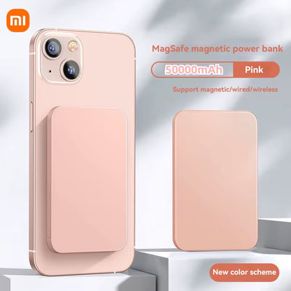 Xiaomi Power Bank 50000Mah Magnetic Power Bank Fast Charging Wireless Charging Mobile Phone External Battery for Samsung Iphone