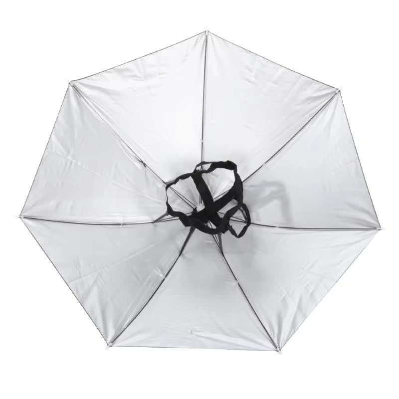 Portable Rain Umbrella Hat Army Green Foldable Outdoor Pesca Sun Shade Waterproof Camping Fishing Headwear Cap Beach Head Hats