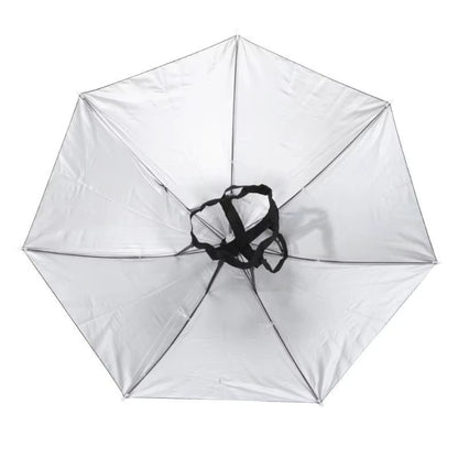 Portable Rain Umbrella Hat Army Green Foldable Outdoor Pesca Sun Shade Waterproof Camping Fishing Headwear Cap Beach Head Hats