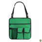 Beach Chair Hanging Organizer - Water-Resistant Green Storage Pouch with Multiple Pockets for Drinks, Phones & Accessories